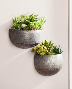 Stylish Galvanized Planter <b>Pot</b> For Balcony Garden Patio Terrace Home Outdoor Indoor <b>Plant</b> Growing Decorative Purpose - Product Image 5
