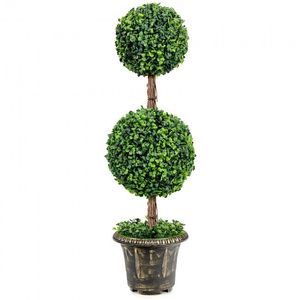 Albero Artificiale a Doppia Sfera da 36 Pollici, Protezione UV, in Plastica e Tessuto, per Interni/Esterni, Decorazione per Matrimoni e San Valentino - Product Image 5