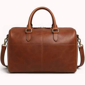 Luxury Fashion Waterproof Men Overnight <b>Luggage</b> Weekender Bag Vegan PU Leather Travel Duffel Bag Luxury Leather Duffel Bag - Product Image 5