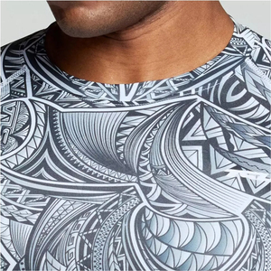 เสื้อแรชการ์ดแขนยาวแบบกำหนดเอง ผลิตจากโพลีเอสเตอร์ไนลอนรักษ์โลก พิมพ์ลายตามสั่ง บริการ OEM ดีไซน์โดดเด่น คุณภาพสูง เสื้อแรชการ์ดสำหรับทุกเพศ - Product Image 4