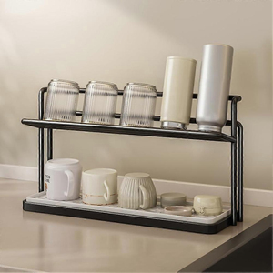 Étagère de rangement de cuisine en métal de haute qualité, support de comptoir pour tasses, séchoir à vaisselle peu encombrant pour mugs et verres - Product Image 6