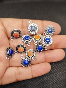 Oferta Destacada: Conectores de Dijes de Piedras Preciosas a Granel, Chapados en Oro, de Lapislázuli Natural y Carnalita para Proveedores de Joyería DIY, Fornituras de Joyería OEM - Product Image 4