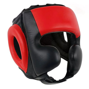 Head Guard Leather <b>Boxing</b> Helmet High Quality Protective Comfortable Lightweight Breathable All Seasons - Product Image 6