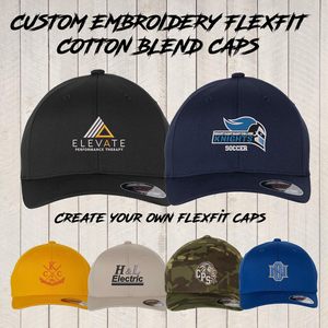 Gorros Personalizados de Mezcla de Algodón CUSTOM 6277 con Bordado Personalizado con Logotipo y Textos - Product Image 4