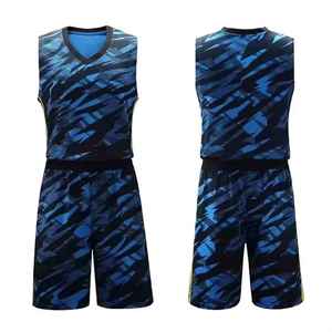 Pantalones Cortos de Baloncesto Transpirables y Cómodos en Color Azul, con Certificación BSCI, Uniformes de Baloncesto para Hombre al por Mayor - Product Image 1