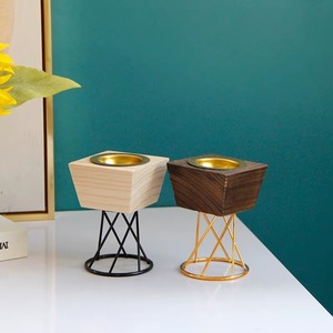 Brûleur d'encens en bois avec support métallique, porte-encens décoratif pour l'aromathérapie, utilisable toute l'année - Product Image 6