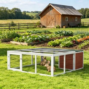 Gabbia di Lusso per Piccoli Animali Domestici, Recinto in Plastica Personalizzato per l'Allevamento di Uccelli, Gatti, Cani, Polli e Conigli, in Confezione - Product Image 1
