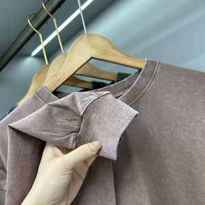 Camisetas Urbanas de Estilo Lavado Ácido, Suministro del Fabricante, 100% Algodón Lavado Premium, Corte Regular, Ropa Urbana Vintage, Etiqueta Personalizada - Product Image 4