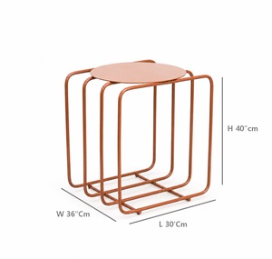 Table de chevet moderne, durable et réglable en métal pour chambre à coucher et salon - Product Image 2