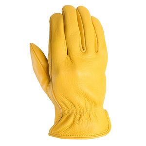 Gants de travail en cuir de daim imperméables et thermiques de qualité supérieure OEM pour l'hiver, haute visibilité, doublés pour la construction - Product Image 1