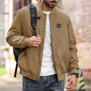 2026 <b>Low</b> Price Customized Color Front Logo High Quality Bomber Winter Jacket for Men <b>Top</b> Selling Street Wear - Product Image 3