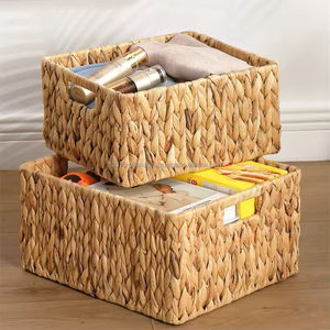 Lightweight Water Hyacinth Storage <b>Basket</b> Elegant and Functional Solution <b>Cheap</b> Wholesale for Home Organization - Product Image 5
