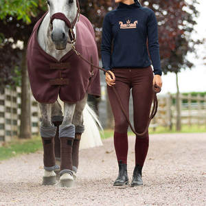 Pantalon d'équitation le plus vendu 2026 – Culotte d'équitation blanche et marine avec assise intégrale en silicone - Product Image 5