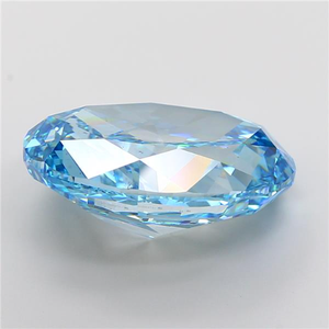 Diamante Azul Cultivado en Laboratorio de 20.02 Quilates, Corte Ovalado, Certificado IGI, Claridad VS2, Diamante Suelto con Pulido EX, Corte VG, Gema para Joyería Personalizada - Product Image 4