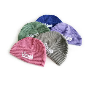 Bonnet en tricot double épaisseur unisexe décontracté 2026 |   Casquette d'hiver chaude |   Prix bas, simple et sobre |   Casquette personnalisée avec logo OEM - Product Image 2