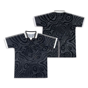 Camiseta Deportiva Unisex para Fanáticos del Fútbol, Estilo Cuadrado, Cuello Redondo, Manga Corta, Personalizable con Impresión Frontal, 100% Poliéster - Product Image 3