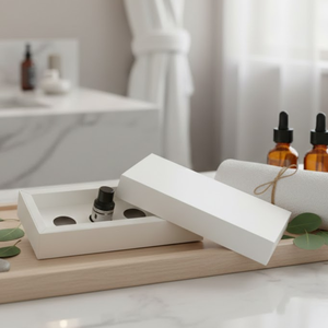 Custom Logo Cardboard Makeup and Skincare Packaging <b>Box</b> Matte Laminated Cosmetic <b>Storage</b> Case | Eco Friendly Product Packaging - Product Image 1