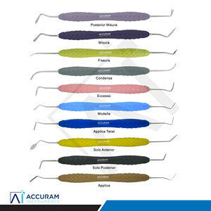 Kit de Instrumentos Dentales Accuram para Rellenos y Restauraciones de Composite, 10 Piezas, Mango de Silicona, Set para Colocación, Tallado y Contorneado de Composite - Product Image 3