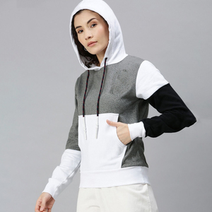 High Quality Women's Autumn Hoodie Stylish New Design Solid Color Breathable Knitted Lined Fleece Customizable Front Logo 100% - Product Image 4