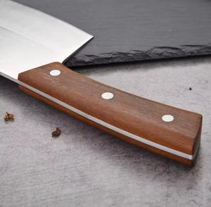 Steel Craft International Custom Hand Forged Eco-Friendly High Carbon Steel Chef <b>Knife</b> Ambidextrous Wood Handle - Product Image 3