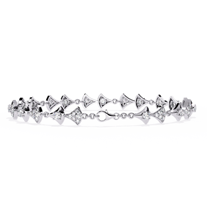 Bracelets en argent 925 avec diamants ronds brillants cultivés en laboratoire, certifiés IGI, pour femmes, bijoux de luxe. - Product Image 4