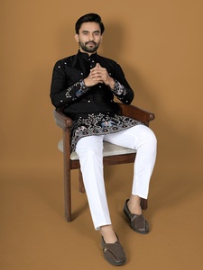 Elegant Embroidery <b>Silk</b> Straight <b>Kurta</b> for Party Wedding & Diwali - Product Image 6