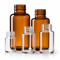 Flacons en verre injectables, bouteilles d'huiles essentielles, contenants de stockage, flacons compte-gouttes
