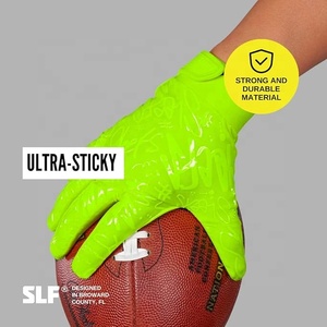 Gants de football pour hommes, nouvelle collection 2024, logo personnalisé, maintien ferme et solide, équipement sportif d'extérieur. - Product Image 2