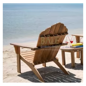 Silla Adirondack de Teca para Exteriores con Reposabrazos, Resistente y Ecológica para Uso en Playa y Parque - Product Image 1