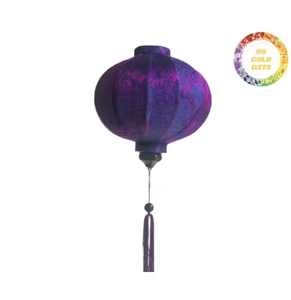 Lanterne en soie vietnamienne faite à la main, lanterne suspendue en tissu, éclairage décoratif pour la maison, les fêtes, les festivals, les mariages, la décoration d'événements - Product Image 1