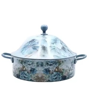 Olla para guisos estilo árabe con base de madera, tapa con cúpula grabada y chapada en oro, plato para servir para bodas y fiestas. - Product Image 4