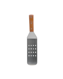 Perforated Griddle Spatula Stainless Steel <b>Large</b> Wooden Handle Turner <b>BBQ</b> Grill Spatula Cooking Tool Durable - Product Image 4