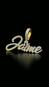 Entièrement glace personnalisé Moissanite petite lettre pendentif personnalisé plaque signalétique collier pour femmes anniversaire cadeau diamant pierre principale - Product Image 5