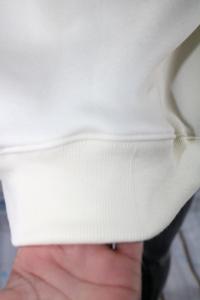 Sweat-shirt à col montant JESUS CREAM 100% BLANC avec broderie appliquée, col large, URBAN PRODUCTIONS - Product Image 5