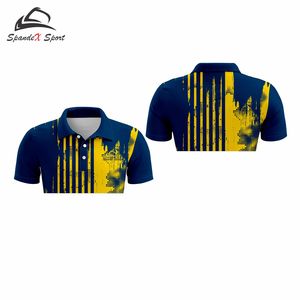 Camisetas de poliéster 100% personalizadas de alta calidad, diseña tu propia camisa, polos con logotipo bordado, polos para uso casual. - Product Image 6