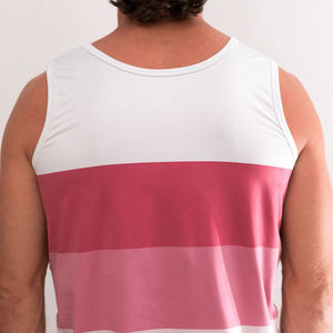Breathable Custom High Quality <b>Men's</b> Mesh tank Tops Solid <b>White</b> Casual Blank Mesh tank Top for <b>Men</b> - Product Image 5