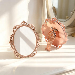 Round Brass <b>Leaf</b> Frame Decorative <b>Wall</b> Mirror Bohemian Style Framed Circular Design <b>Wall</b> <b>Decor</b> <b>Leaf</b> Design Decorative Mirror - Product Image 4