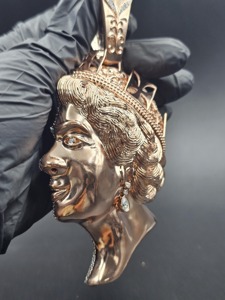 Pendentif visage en cristal et strass micro-incrustés, breloque à thème, bijoux de mode hip-hop unisexe - Product Image 4