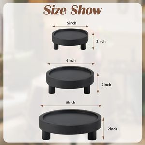 3PCS Wooden Display Risers for Display,Wood Riser Display Pedestal Stand for Home Décor (Modern - Product Image 3