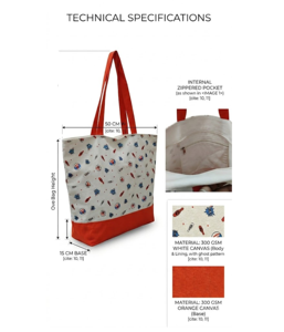 Bolsa de Mano de Lona Ecológica Personalizada al por Mayor, con Cierre de Cremallera, Color Sólido, Estilo Vintage, Decoración con Letras, Forro de Algodón - Product Image 3