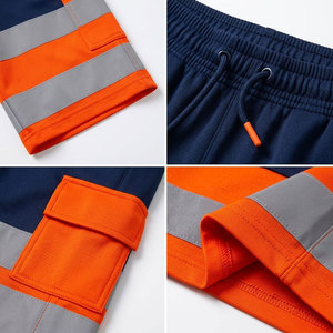Best Sale Security Safety 3M Reflective Tape <b>Shorts</b> Cargo Security <b>Men</b> <b>Working</b> Construction <b>Shorts</b> For Worker - Product Image 6