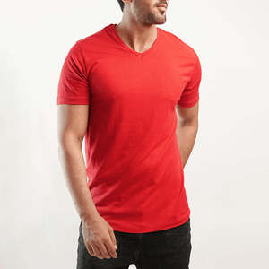 Camiseta Personalizada de Alta Calidad 100% Algodón para Hombre, Corte Holgado, Servicio OEM con Logotipo, Manga Corta, Cuello en V, Transpirable - Product Image 2