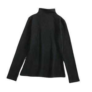 Suéter de Punto de Lana/Acrílico Sólido para Otoño e Invierno, Jersey de Cuello Alto para Mujer, Manga Larga, Tops Casuales - Product Image 5