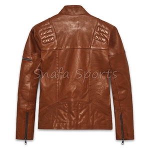 Modern Slim Fit Men Leather Jacket Premium Warm Men Winter Leather Jacket Sleek Fashion Outerwear Style - Product Image 2