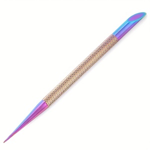 Dual-End Stainless Steel Nail Art Pusher <b>Tool</b> for Manicure Cuticle Care Nail Cleaning Stick Nail Art Beauty <b>Tool</b> - Product Image 2