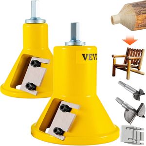 Home Master Premium Fresa per Tenoni in Alluminio con Doppie Lame Diritte e Kit Viti a Bottone 1\"/25.4mm 2\"/50.8mm per Macchine per la Lavorazione del Legno - Product Image 1