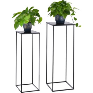 Black MDF Geometric <b>Plant</b> Stand Wholesale | Modern Angular Design | Bulk Orders - Product Image 3