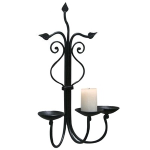 Candelabros para interiores de Metal negro más vendidos en Europa, montados en la pared para decoración del hogar para Navidad - Product Image 1