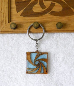 Promotional Wooden Keychain Gift Customized <b>Blank</b> Wood <b>Key</b> Chain with Laser Printed Logo for Business Corporate Gifts - Product Image 1