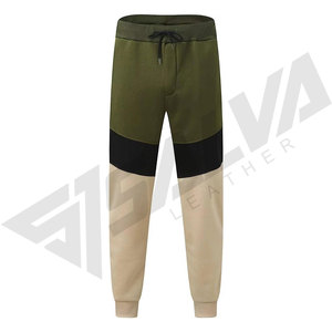 Sudadera con Capucha para Hombre, Diseño Color Block, Tejida, Informal, para Otoño, en Beige, Negro y Verde Oliva - Product Image 6